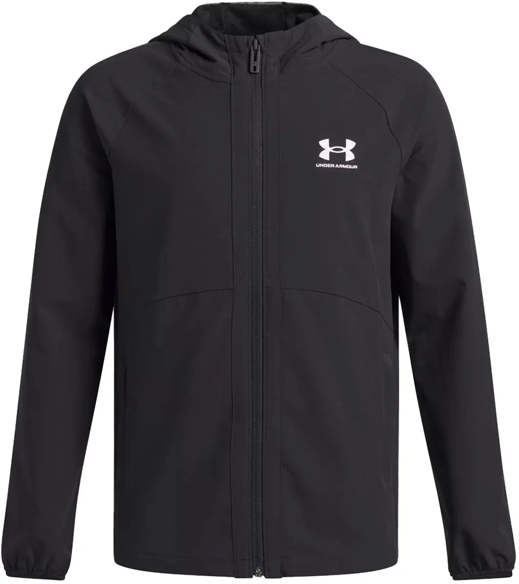 Under Armour UA Vibe Woven Windbreaker - Zwart/Wit - 140