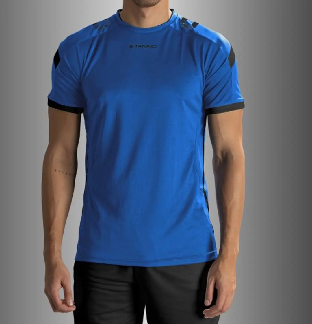 Stanno Drive Match Shirt 116 - Blauw/Zwart