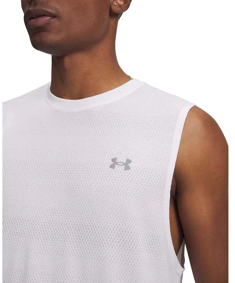 Under Armour Velociti Mouwloos T-shirt Wit XL