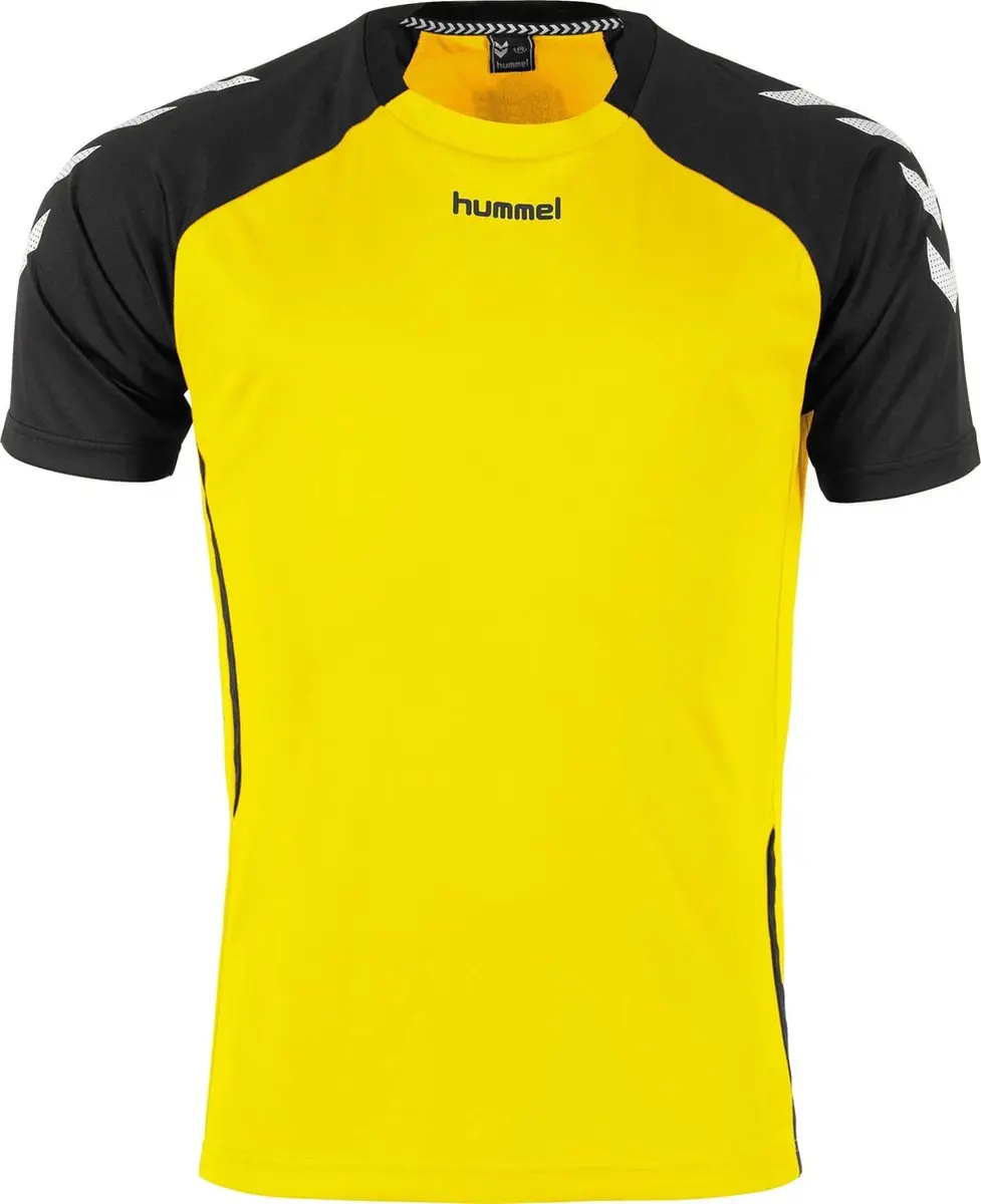 Hummel Authentic Tee Sportshirt - Geel - Maat S