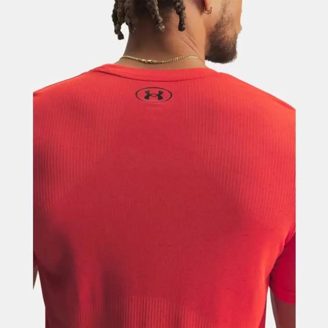 Under Armour Vanish Seamless SS Heren T-shirt - Rood