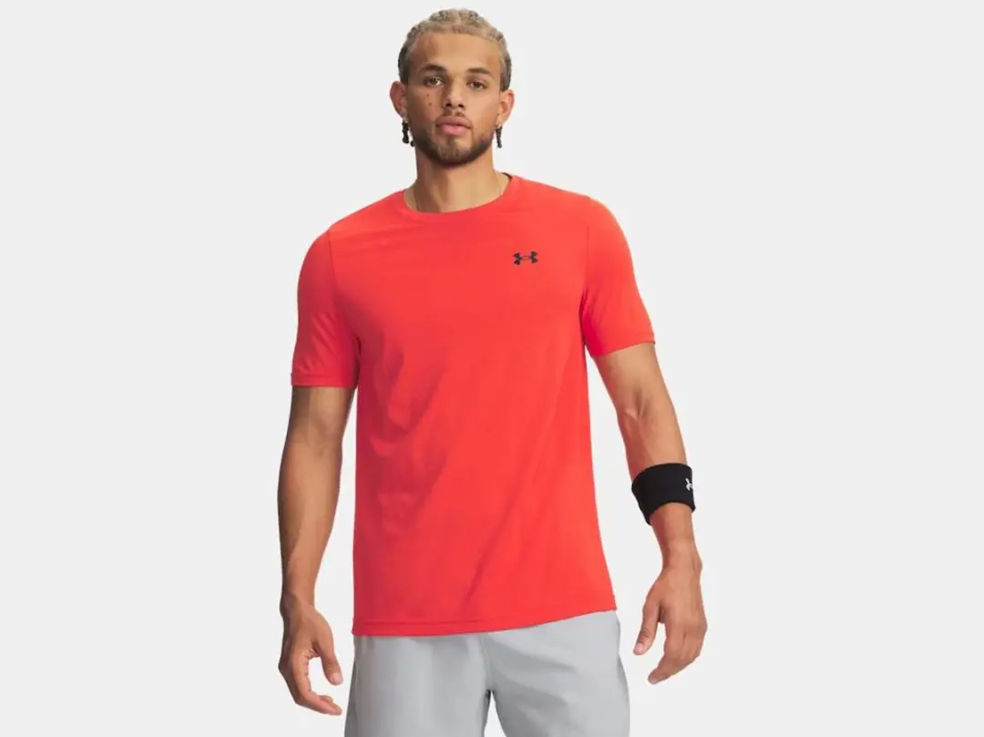 Under Armour Vanish Seamless SS Heren T-shirt - Rood