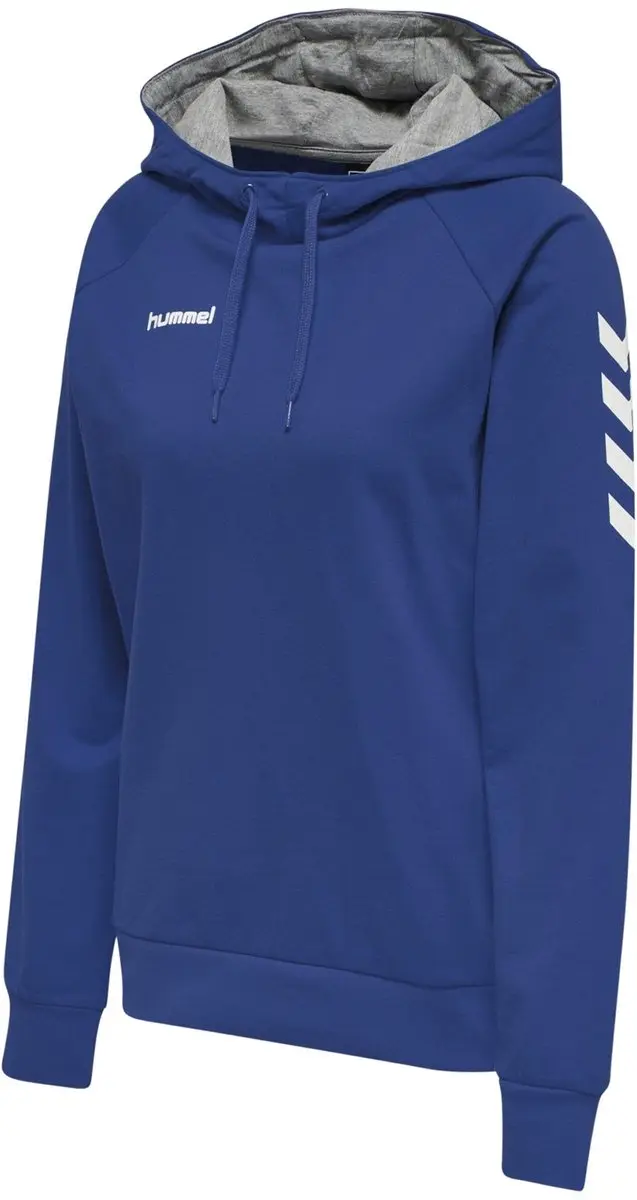 Hummel Go Cotton Hoodie Dames XS - Blauw/Wit