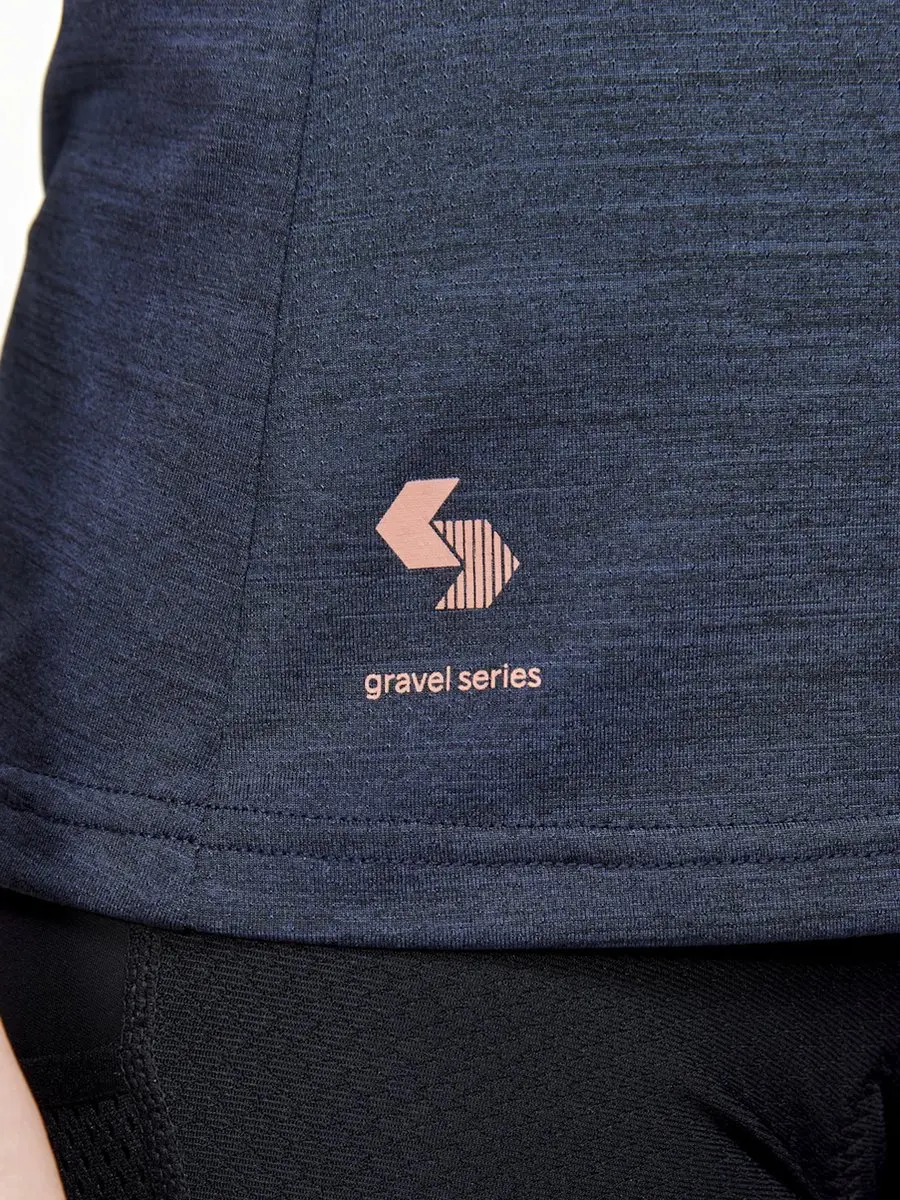 Craft ADV Gravel SS Dames Fietsshirt - M - Zwart