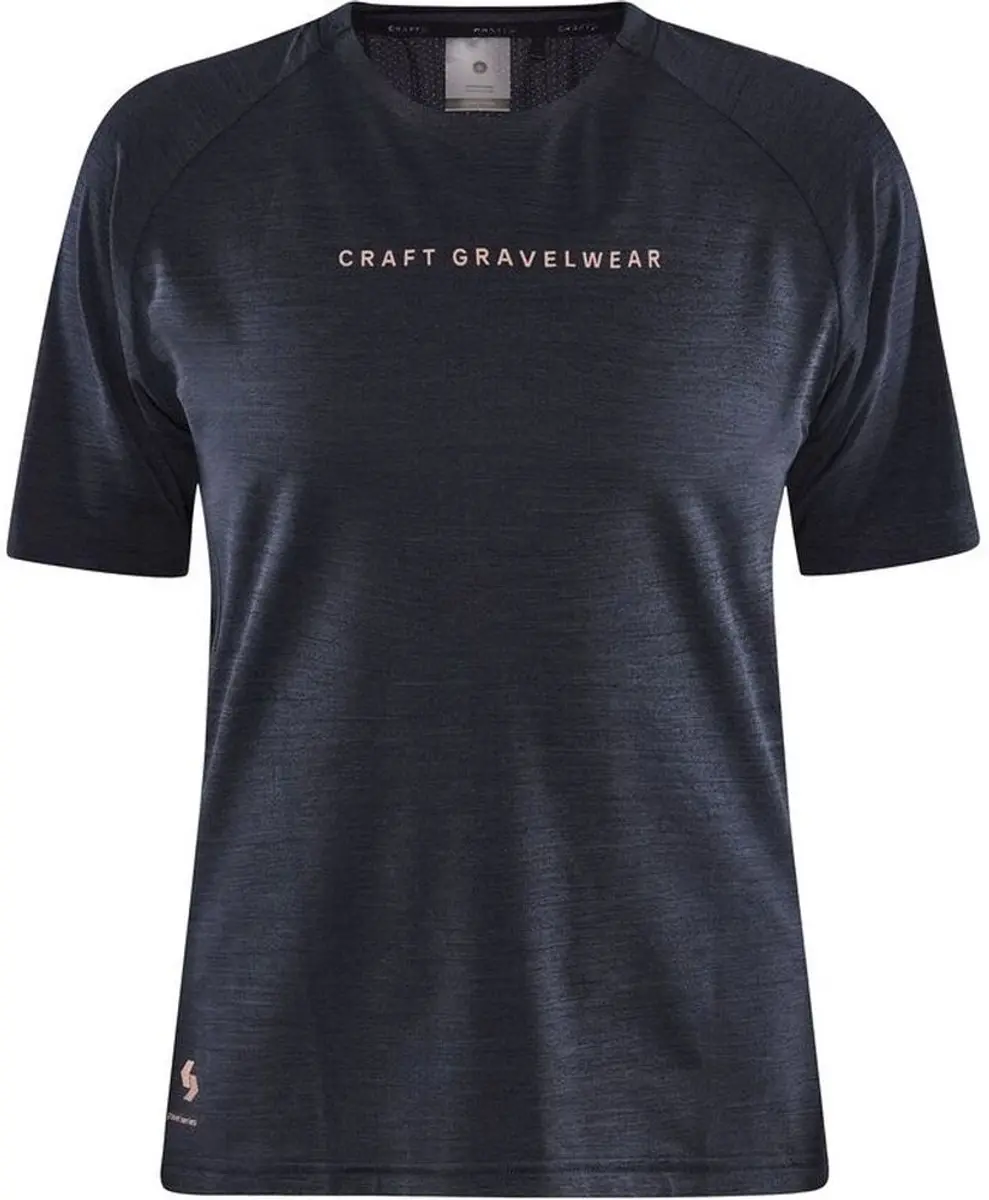 Craft ADV Gravel SS Dames Fietsshirt - M - Zwart