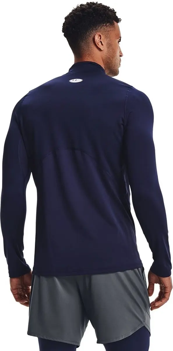 Under Armour CG Armour Fitted Mock - Midnight Navy S - afbeelding 6 van 6