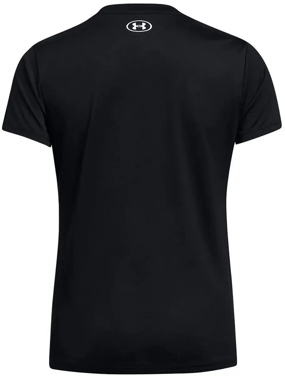Under Armour Tech SSV Solid-BLK Dames Sportshirt - Zwart/Wit