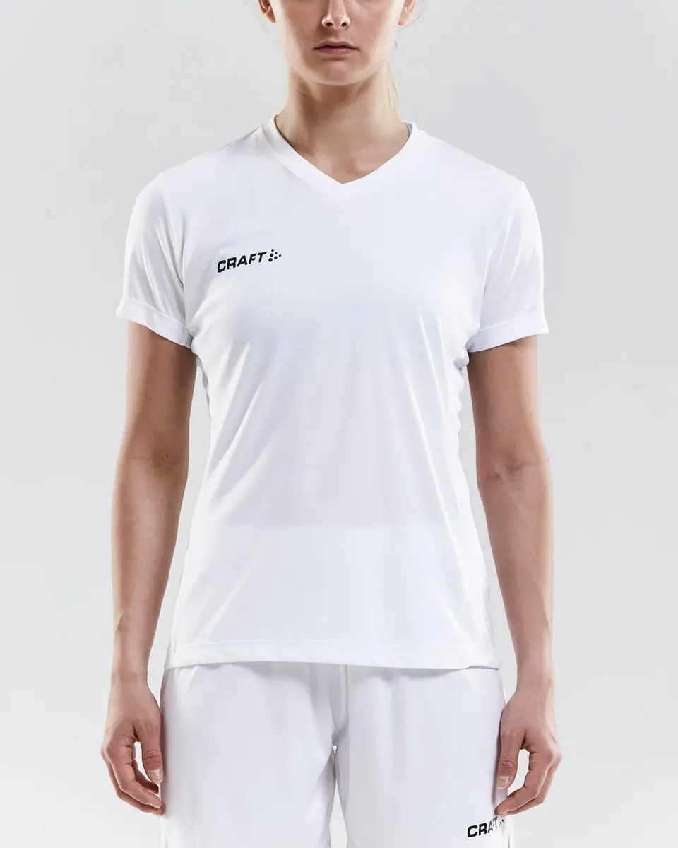 Craft Squad Jersey Solid W - Maat M - Wit/Zwart
