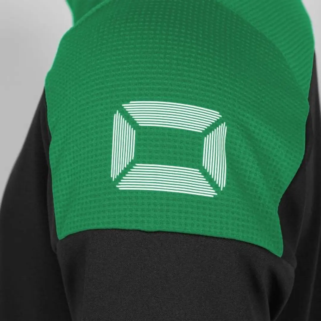 Stanno Pride 1/4 Zip Top - Zwart/Groen - Maat S