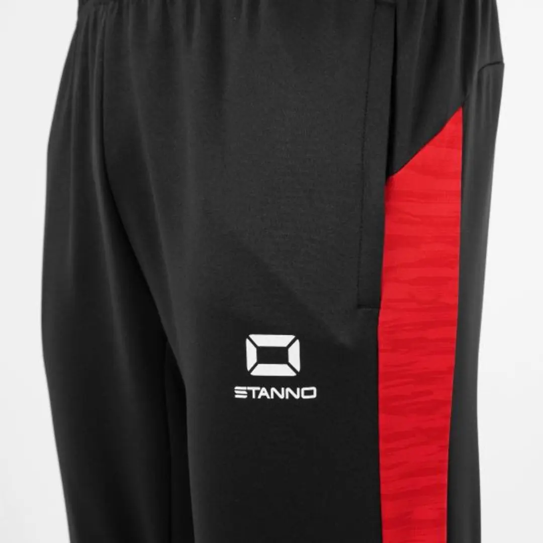 Stanno Bolt Pants Sportbroek L - Zwart/Rood