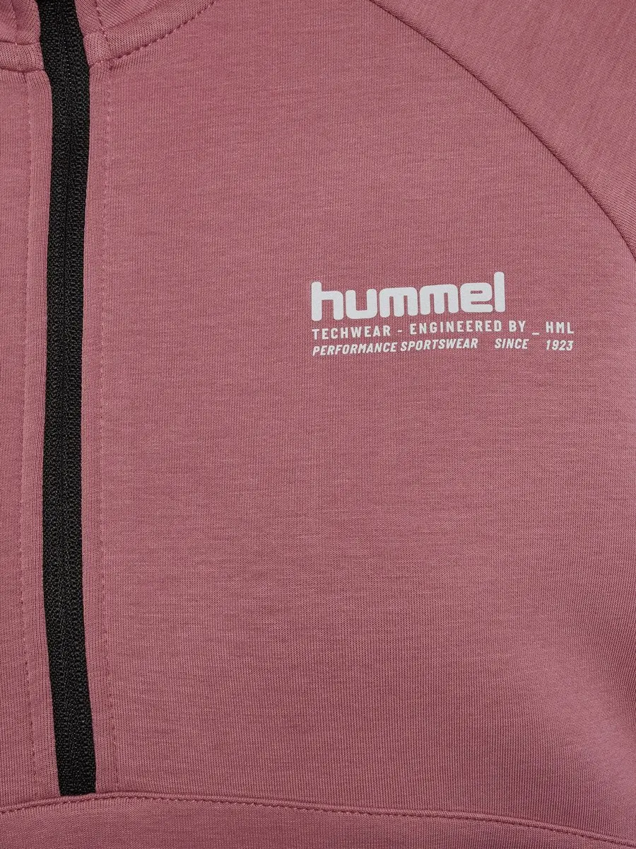 Hummel Hmltech Fleece Women Boxy Half Zip 228167 - S - Wistful Mauve