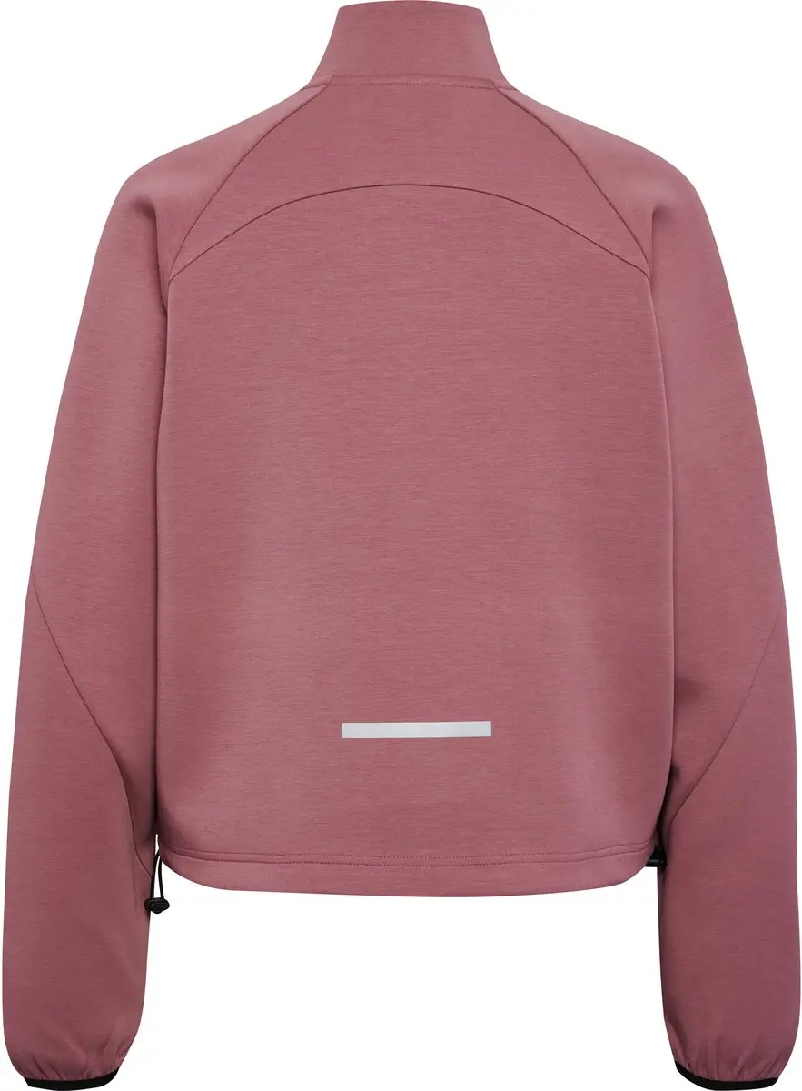 Hummel Hmltech Fleece Women Boxy Half Zip 228167 - S - Wistful Mauve
