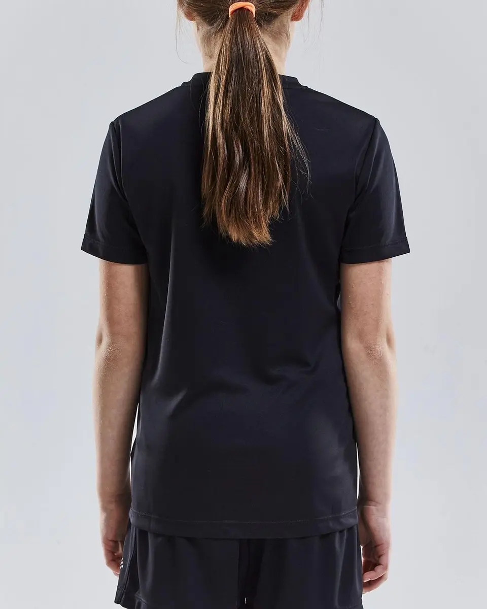 Craft Squad Jersey Solid Jr 122/128 - Zwart/Wit