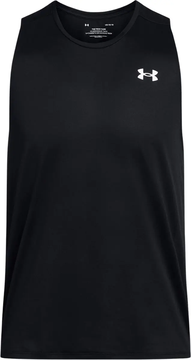 Under Armour UA Tech Tank Heren - Zwart