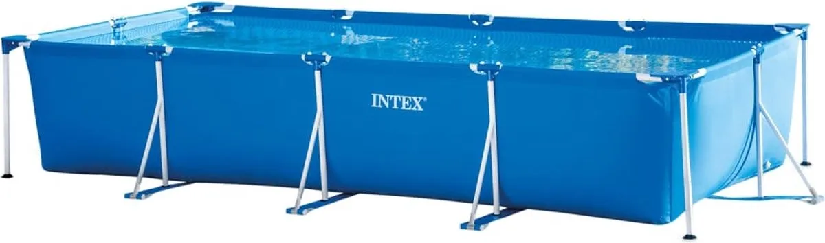Intex Rectangular Frame Zwembad 450x220x84cm - 7127L - Blauw