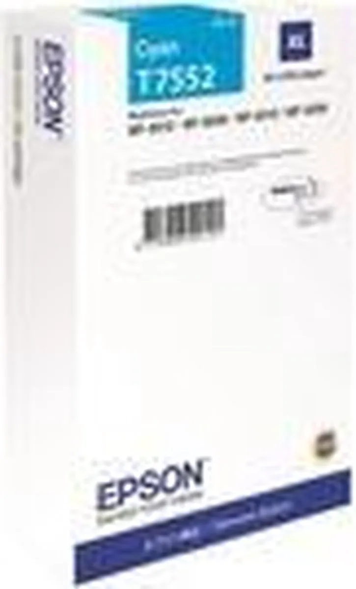 Epson T7552XL Cyaan Inktcartridge - 4000 pagina's