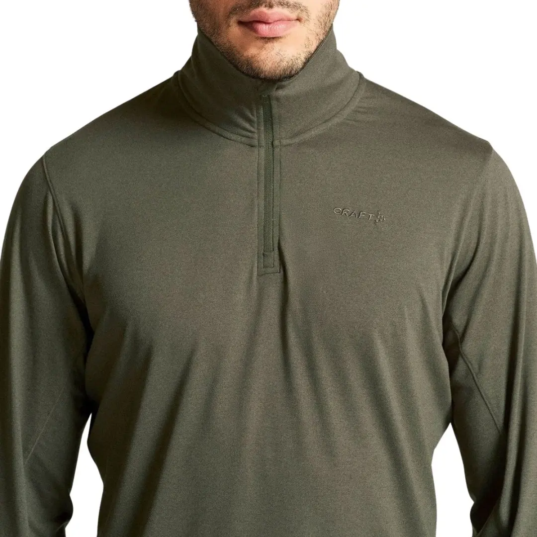 Craft Flow HZ Longsleeve Shirt Heren - L - Donkergroen