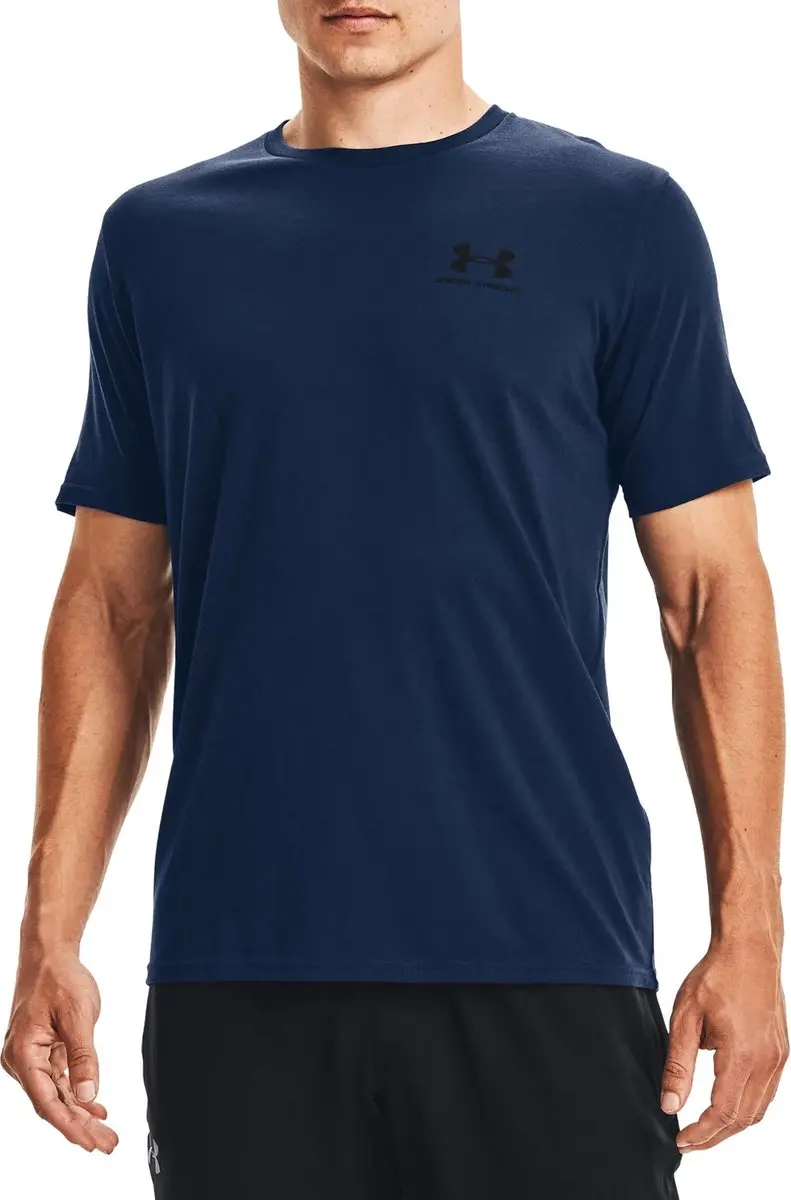 Under Armour UA M Sportstyle LC SS-Blu Heren Sportshirt - Zwart - afbeelding 6 van 6