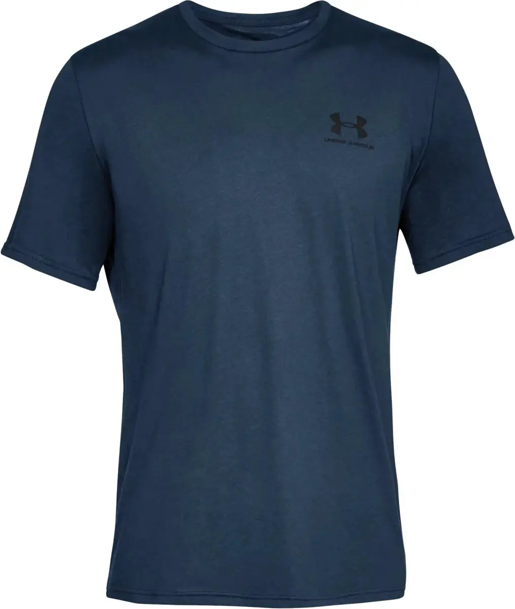Under Armour UA M Sportstyle LC SS-Blu Heren Sportshirt - Zwart