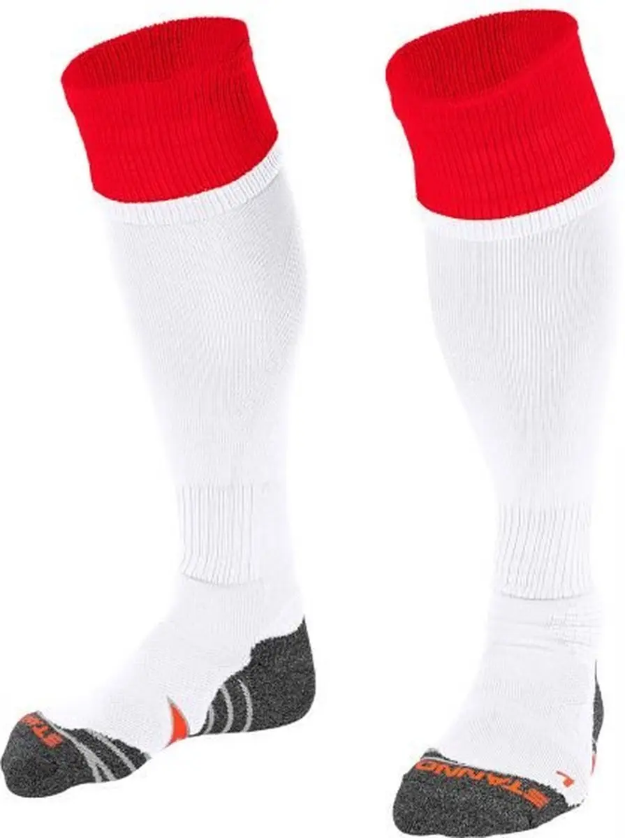 Stanno Combi Voetbalsokken 25-29 - Wit/Rood