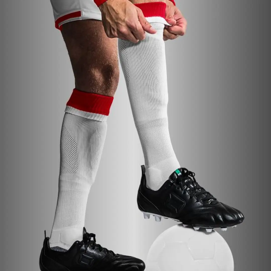 Stanno Combi Voetbalsokken 25-29 - Wit/Rood