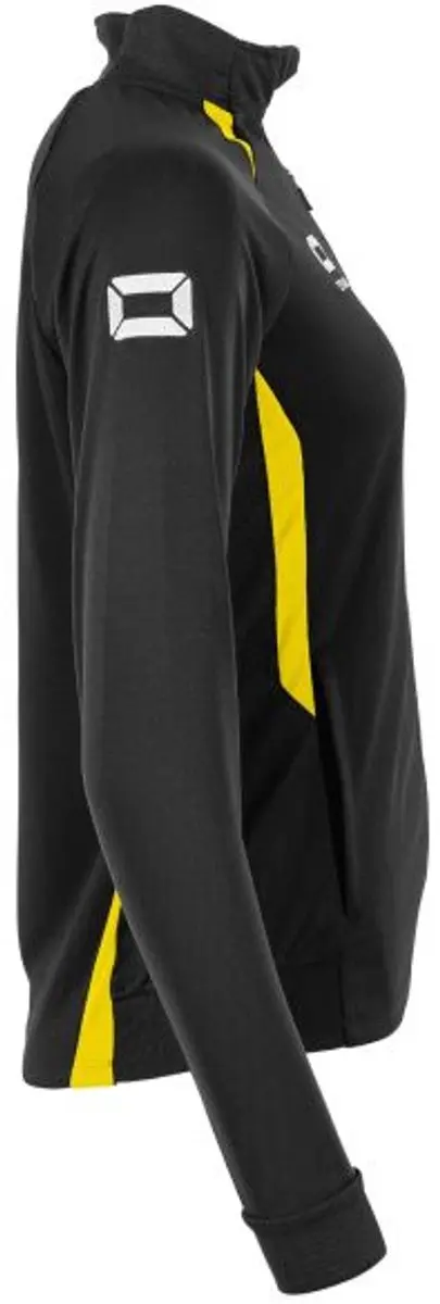 Stanno Stadio Full Zip Top Dames - Maat M - Zwart/Geel
