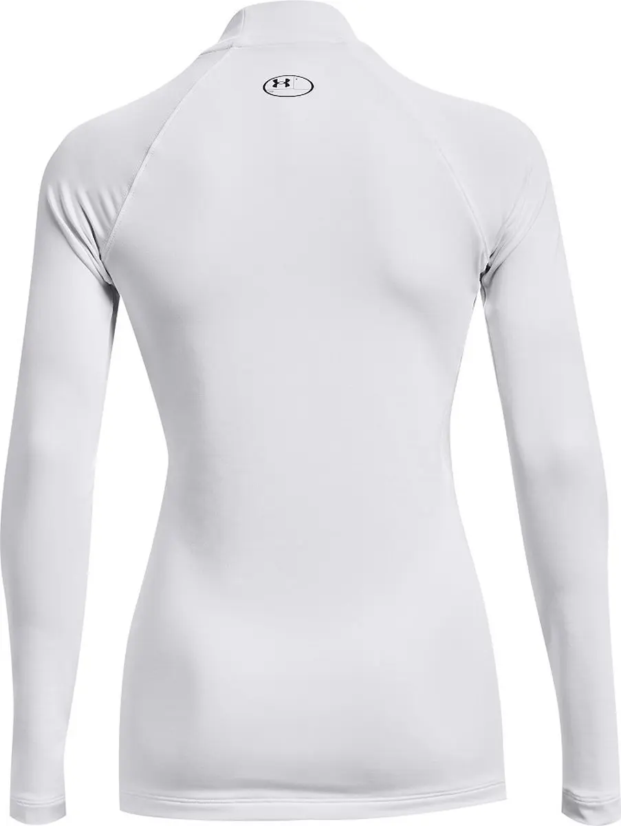 Under Armour Authentics Mockneck S - Wit/Zwart