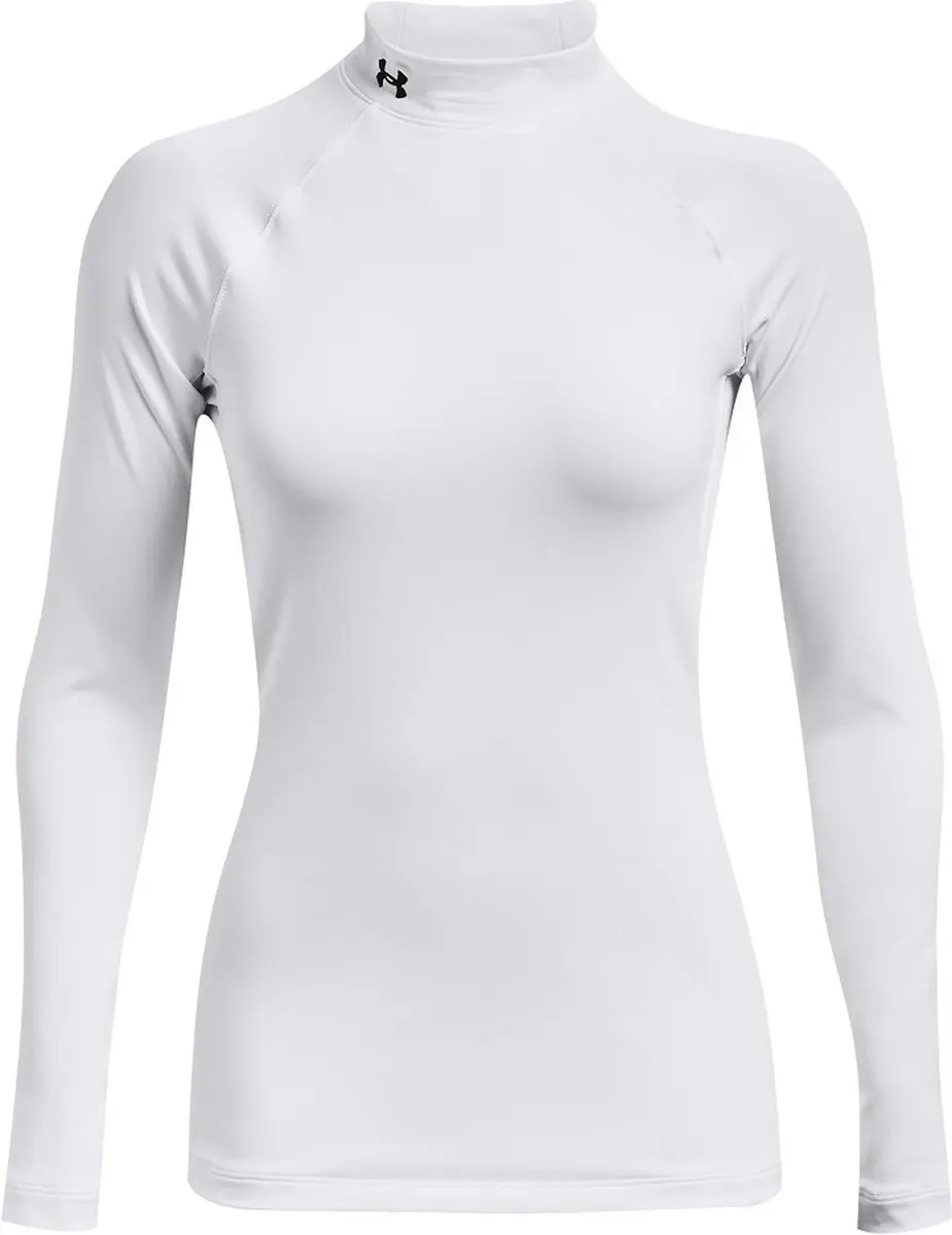 Under Armour Authentics Mockneck S - Wit/Zwart