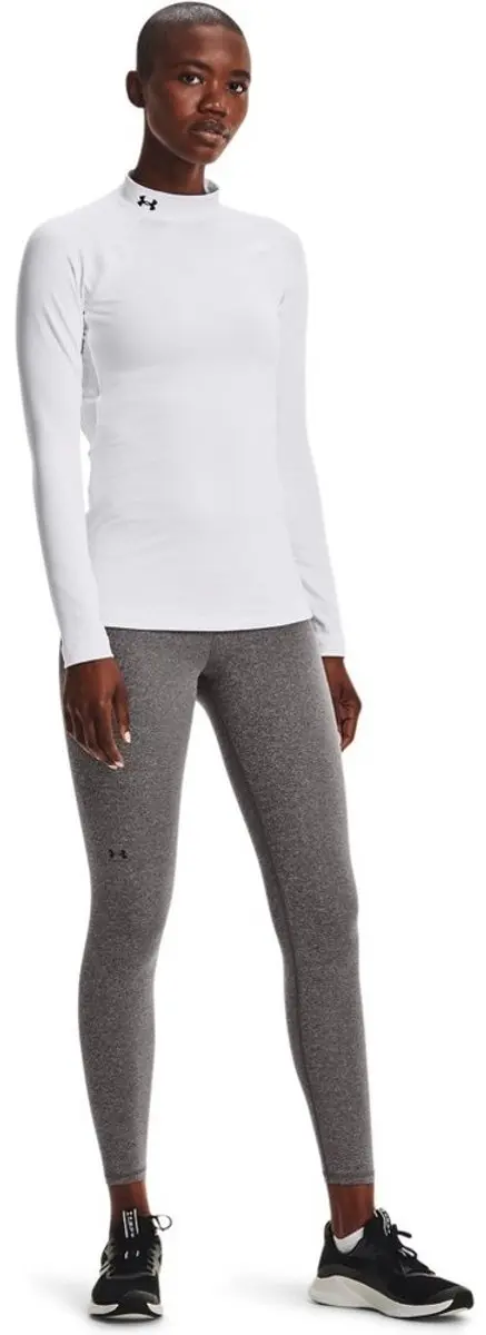 Under Armour Authentics Mockneck S - Wit/Zwart
