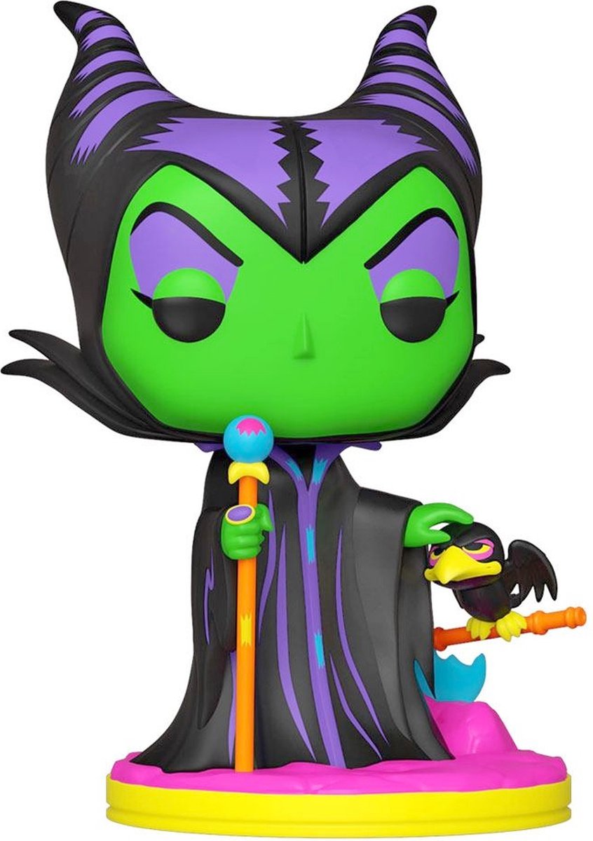 Funko Cinderella Verzamelfiguur Disney Villains POP! Maleficent Blacklight 9 cm Multicolours