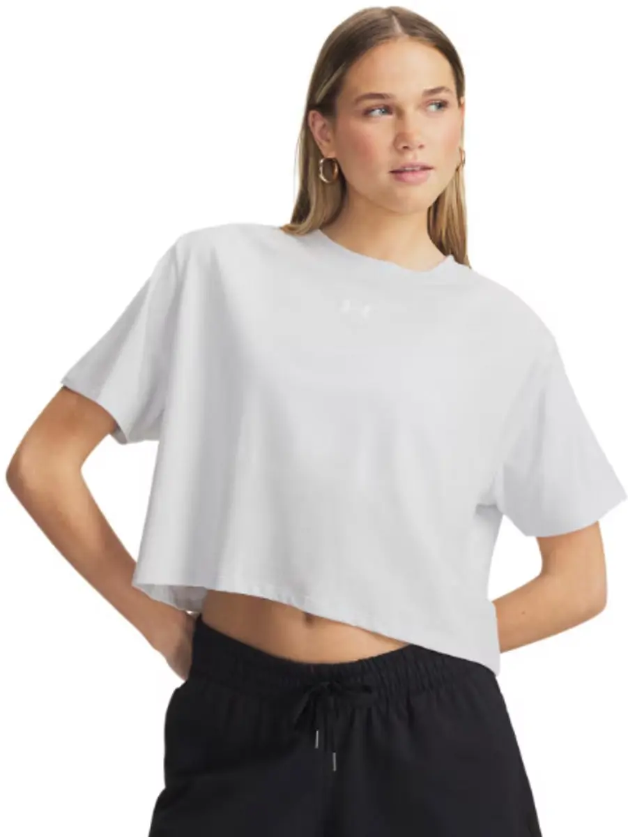 Under Armour Rival Boxy Tee 6011064-023 - XS - Grijs