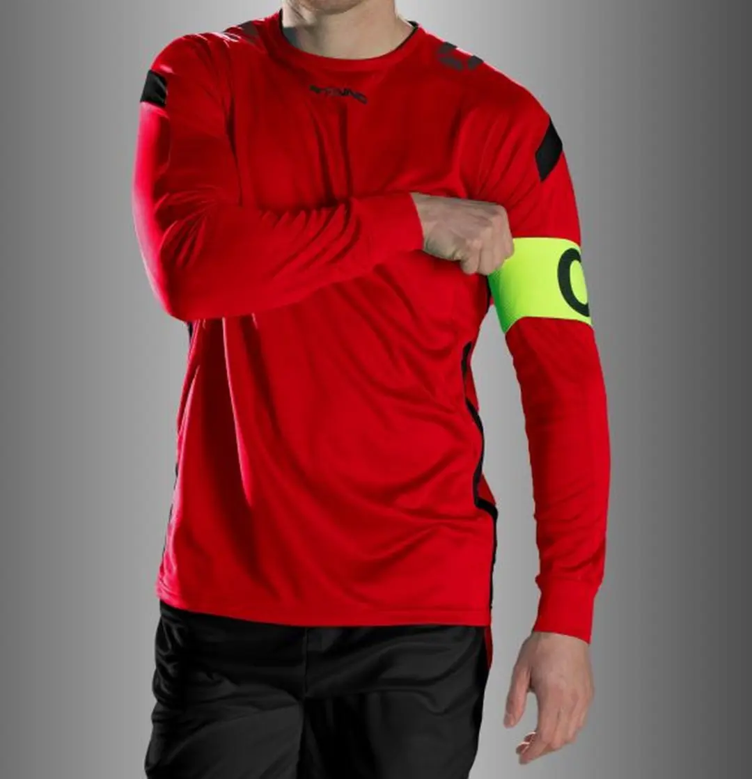 Stanno Drive Match Shirt LS - Maat 116 - Rood/Zwart