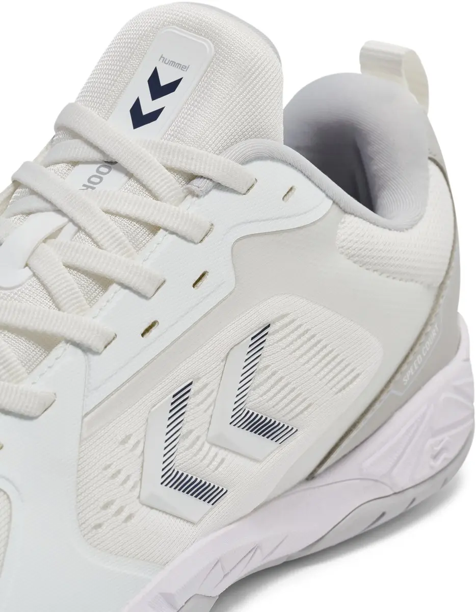 Hummel Handbal Speed Court Zaalschoenen 43 - Wit/Grijs - afbeelding 6 van 6