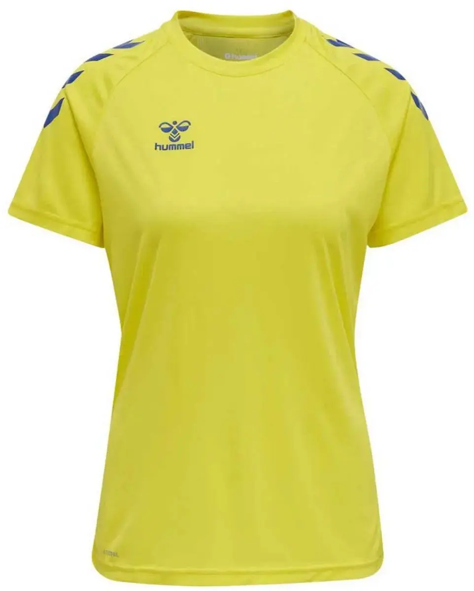 Hummel Hmlcore Xk Core Poly Tee Dames T-shirt - XS - Geel - afbeelding 6 van 6
