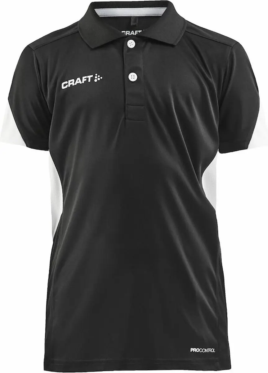 Craft Polo Shirt Kids Pro Control Impact Junior - 146 Zwart