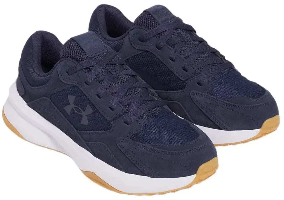 Under Armour Edge Suede Schoenen 46 - Blauw/Midnight Navy