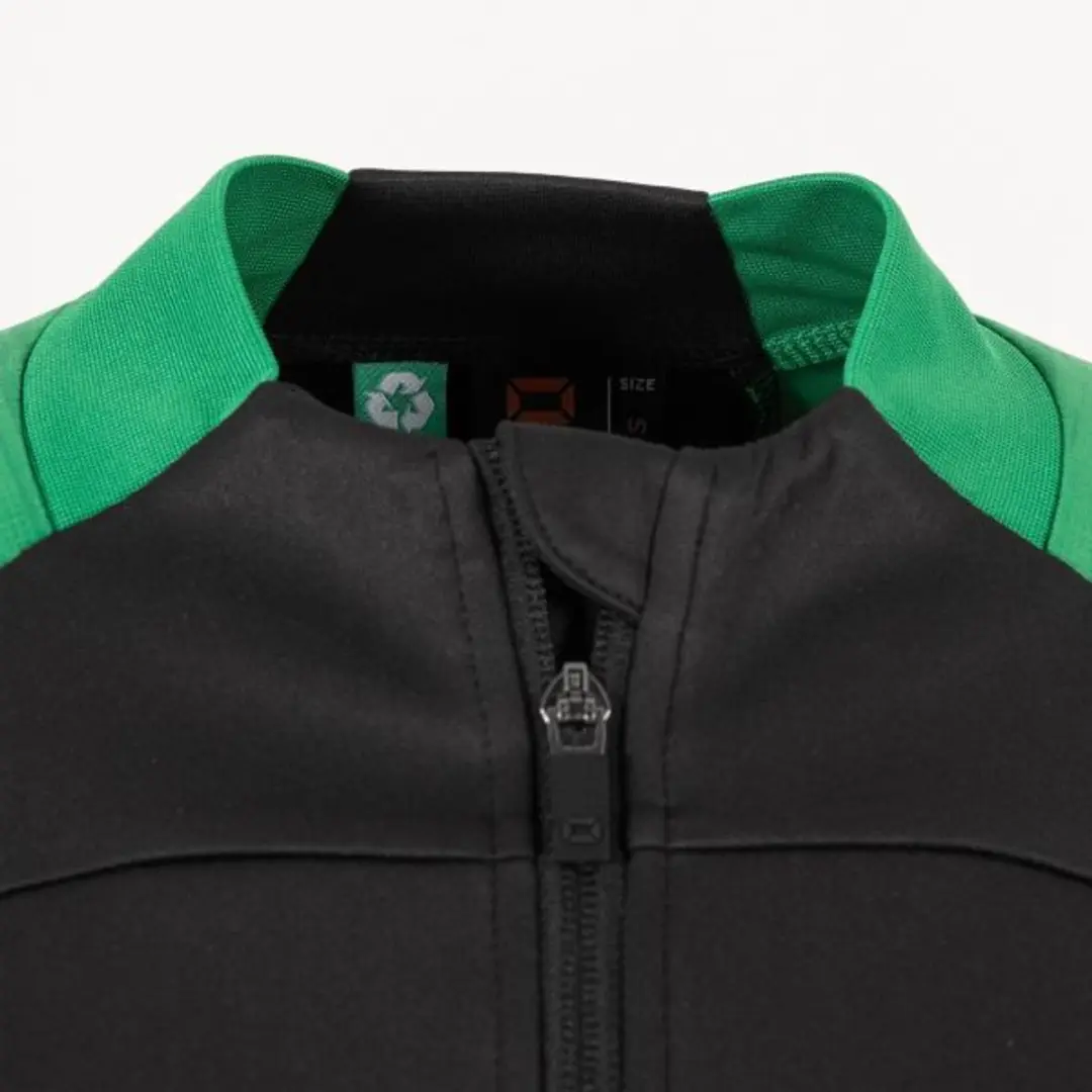 Stanno Bolt Full Zip Top Dames XS - Zwart/Groen