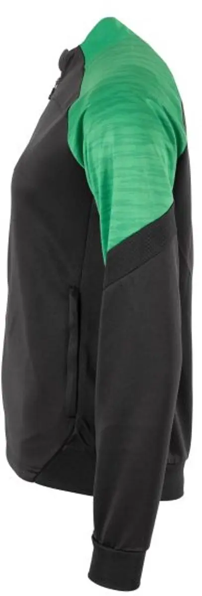 Stanno Bolt Full Zip Top Dames XS - Zwart/Groen