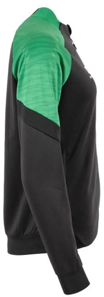 Stanno Bolt Full Zip Top Dames XS - Zwart/Groen