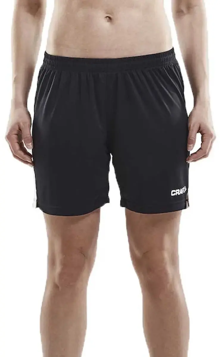 Craft Progress Contrast Short Dames - L - Zwart/Wit
