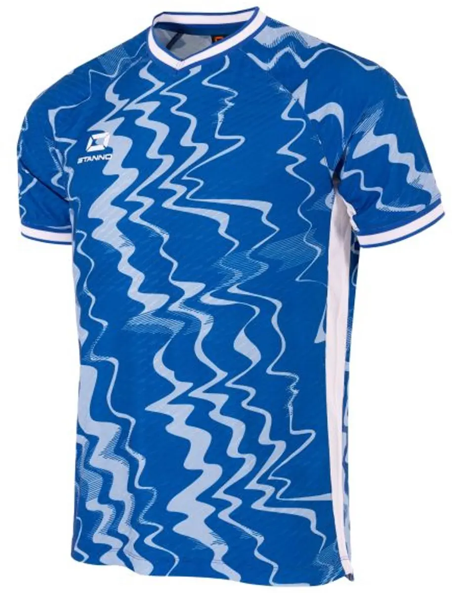 Stanno Wave Shirt 116 - Blauw/Wit