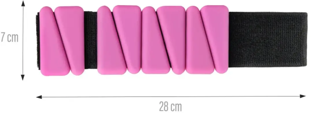 HMS Enkel- en Polsgewichten 2x0,5kg - Roze - afbeelding 6 van 6