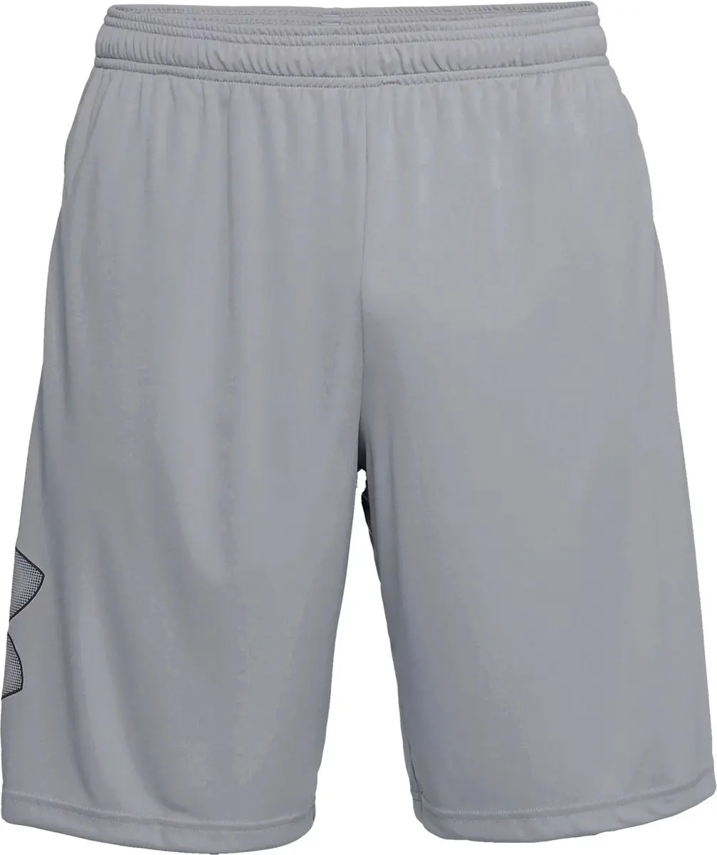 Under Armour TECH Graphic Short Heren - L - Steel/Zwart - afbeelding 6 van 6