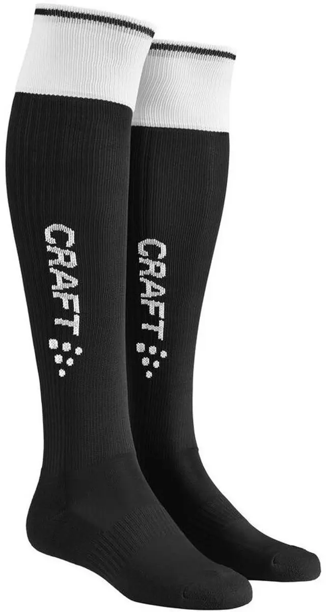 Craft Progress 2.0 Contrast Voetbalkousen 40/42 - Zwart/Wit