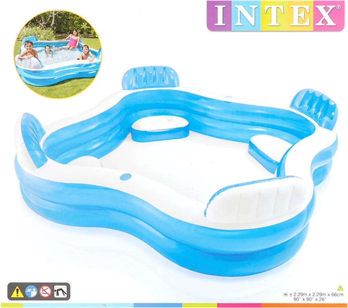 Intex Familiezwembad 34879 - 229cm Blauw