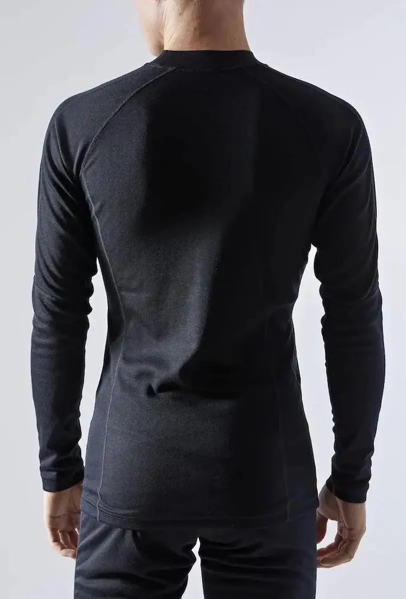 Craft Core Warm Baselayer Shirt Heren M - Zwart