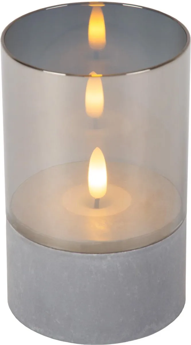 Lucide Velas Tafellamp Fumé - Ø8cm - 3x0,2W LED 2700K - Set van 3