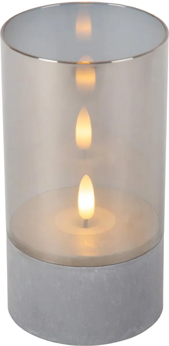 Lucide Velas Tafellamp Fumé - Ø8cm - 3x0,2W LED 2700K - Set van 3