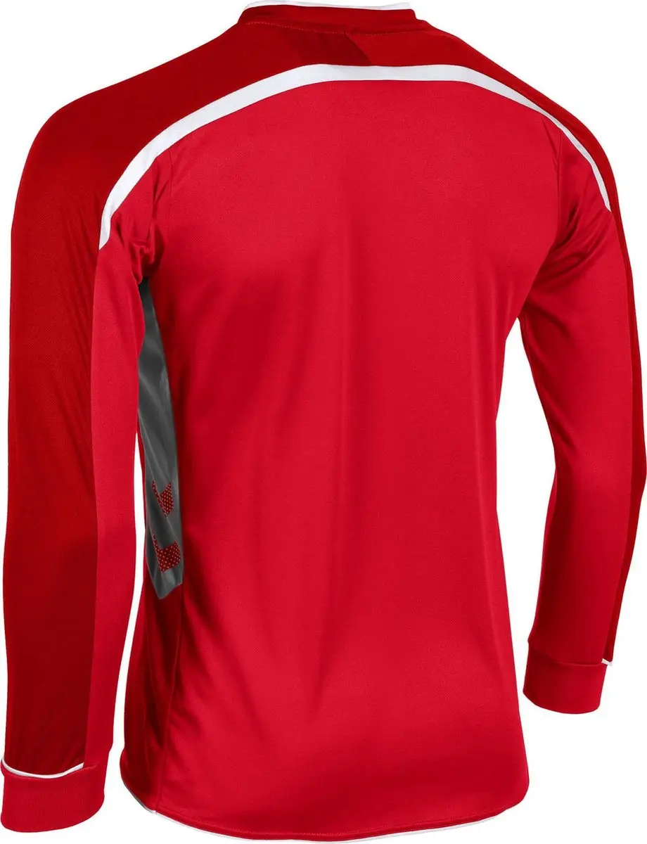 Hummel Preston L/S Sportshirt - Maat L - Rood/Wit - afbeelding 6 van 6