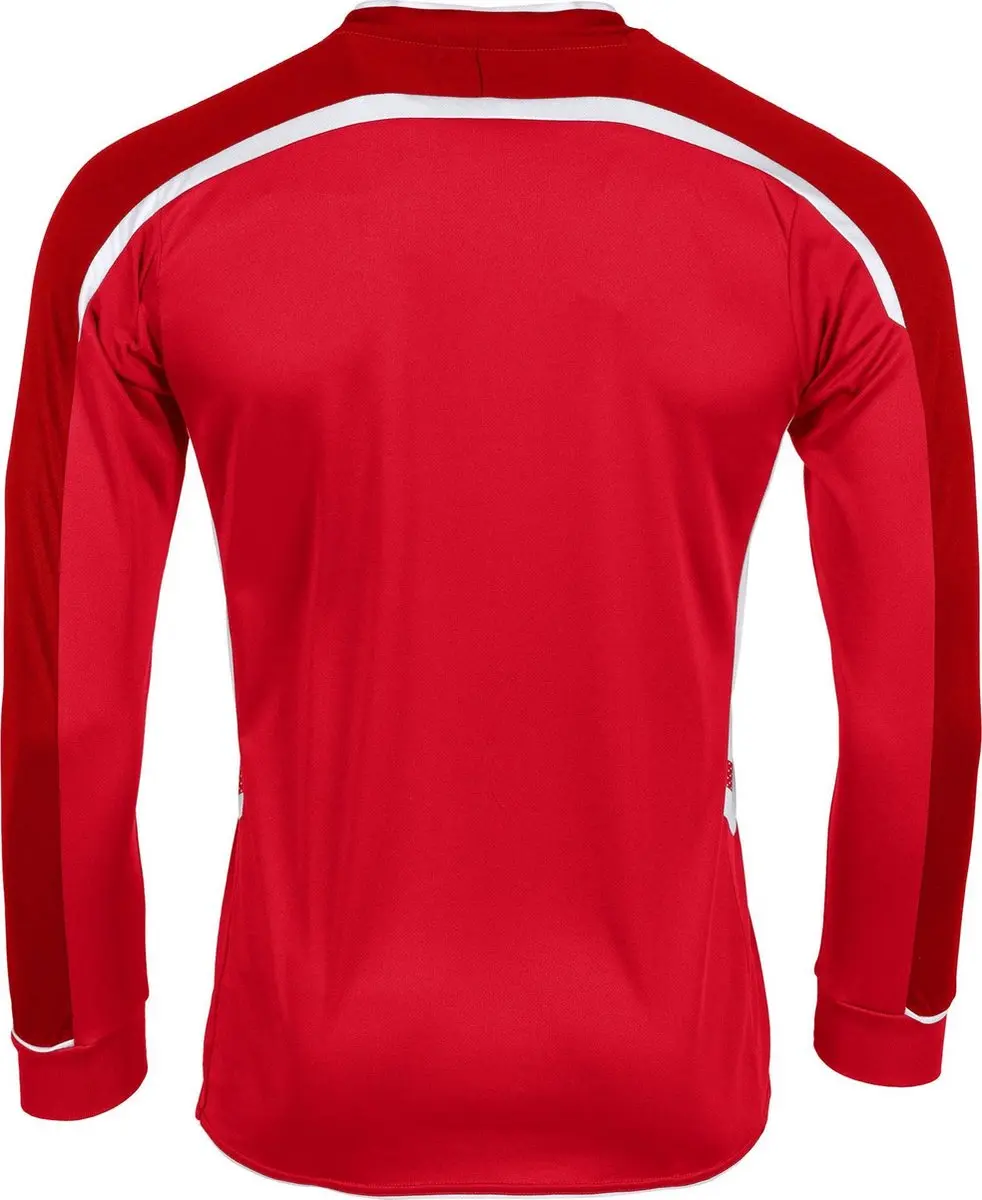Hummel Preston L/S Sportshirt - Maat L - Rood/Wit